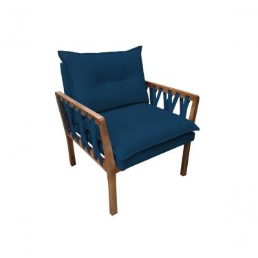 Imagem de Poltrona Decorativa Safira Luxo Fibra Siliconada Cor 129 Dora Bela Móveis