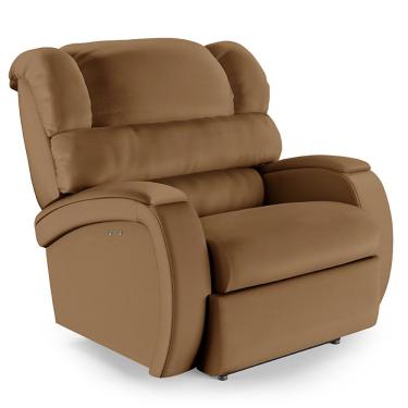 Imagem de Poltrona Do Papai Reclinável Napoli Power Touch Corino Caramelo D'Rossi