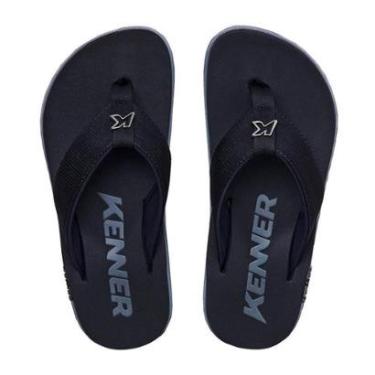 Imagem de CHINELO  KENNER KIVAH TKS PRETO E CINZA ORIGINAL-Masculino