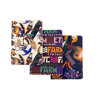 Imagem de Trio de Cadernetas Farm Rio Mundo-Feminino