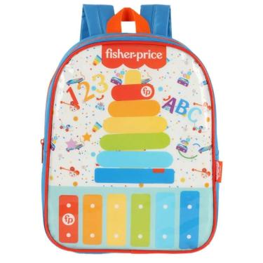 Imagem de Mochila Costas Fisher Price Creche Infantil Escolar Luxcel-Unissex