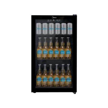 Imagem de Cervejeira Frost Free 96L Preta Flex 3 em 1 Midea 127V, Preto, 110V