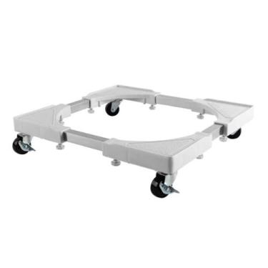 Imagem de Suporte Giratório Rodízios Fogão Geladeira Branco Multivisão