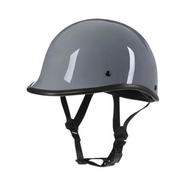 Imagem de Capacete Aberto Retrô Clássico Pequeno Para Motocicleta, Scooter, Chop