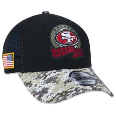 Imagem de Boné 9Forty San Francisco 49Ers Salute To Service 2022 Trucker Aba Curva New Era Masculino-Masculino