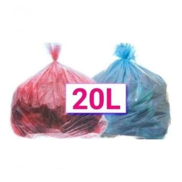 Imagem de Saco para Lixo Saco de Lixo Cheiroso 20L Perfumado Tuti Fruti Talco Transparente 20L Higipack