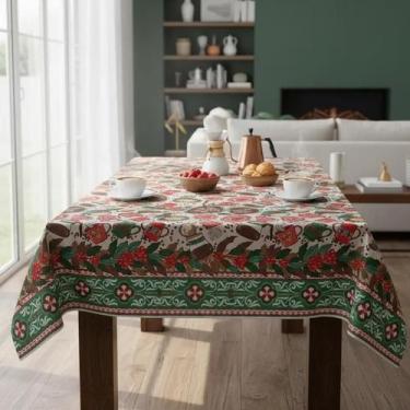 Imagem de Toalha de Mesa Térmica Impermeável 4 cadeiras 1,40 Plástico - Casa Ide