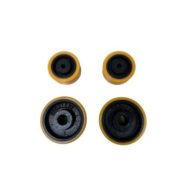 Imagem de Kit 4 Rodas Macaco Jacare 3 E 4pol. Reforçada Potente Brasil - RODALEV
