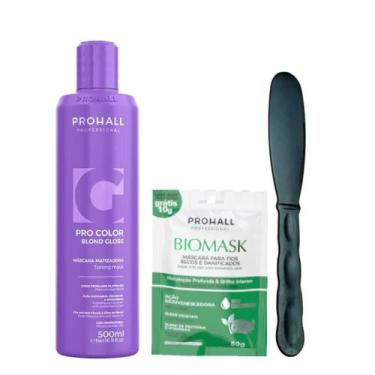 Imagem de Máscara Matizadora Blond Gloss Efeito Loiro Perolado Prohall 500ML