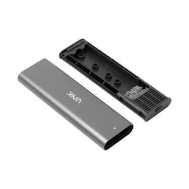 Imagem de Case Externo para SSD M.2 CSM2C Compatível com Nvme e SATA USB Type C 3.1 10Gbps Prata...