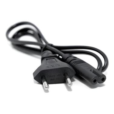 Imagem de Cabo de Força Energia Bipolar Tipo 8 Para Tvs Rádio Ps3 Impressora Fon
