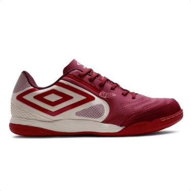 Imagem de Chuteira Futsal Umbro Pro 5 Bump Club Masculina, Vermelho, Bordô, 43