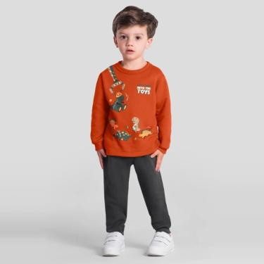 Imagem de Conjunto infantil menino dino que brilha no escuro Brandili