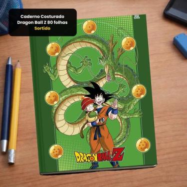 Imagem de Caderno Costurado Dragon Ball Z 80 Folhas Capa Sortida Escolar Anime A