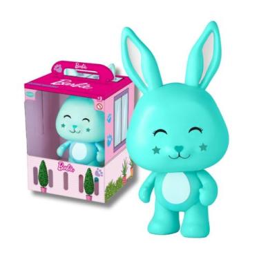 Imagem de Boneco Coelho Barbie Pets Colorido Brinquedo Infantil Cor:Verde, Verde