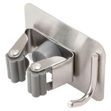 Imagem de Gancho para vassoura aço inox 8,5cmx6,5cmx4cm clinck - CLINK