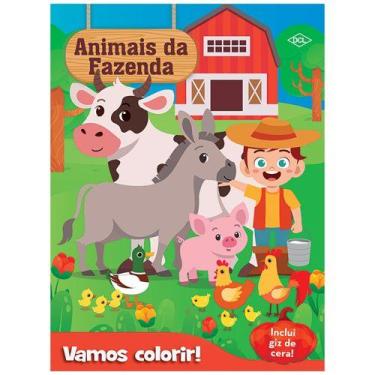Imagem de Livro - Vamos colorir - Animais da fazenda