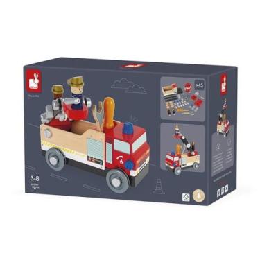 Imagem de Caminhão de Bombeiros Brico Kids Janod J06469