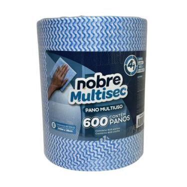 Imagem de Pano De Limpeza Multiuso Nobre 600 Panos Rolo 240 Mt Azul