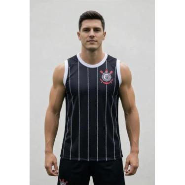 Imagem de Camiseta Corinthians Nós Regata Masculina Original Braziline Cor:Preto
