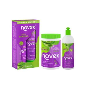 Imagem de Novex - Kit Super Babosão Shampoo e condicionador, creme de pentear e 
