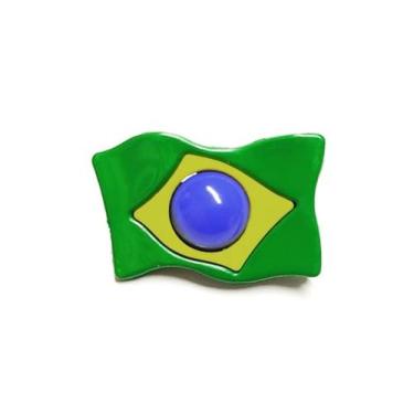 Imagem de Broche bandeira do brasil - COMPRAR E USAR