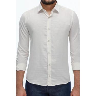 Imagem de Camisa Ogochi Casual Slim em Linho Areia, Areia, G
