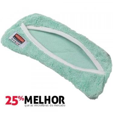 Imagem de Mop para pó de microfibra p/ suporte flexível hygen verde  - Rubbermai