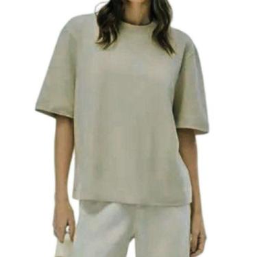 Imagem de Blusa Feminina Hering MC Malha Interlock Verde Claro - 4H2VE, GG, Verd