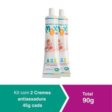 Imagem de Kit 2 Creme Pomada Antiassadura Vitamia A.E com Óleo de Girassol A.G.E