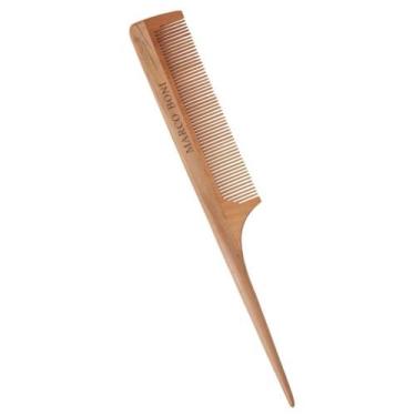 Imagem de Pente de madeira wood line premium cabo fino marco boni, Pente em made