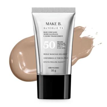 Imagem de Base Líquida Make B. Glycolic TX 30g - Maquiagem , Cor 100