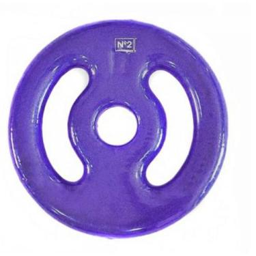 Imagem de Anilha Emborrachada Peso Academia Musculação 2 Kg - KL Master Fitness,