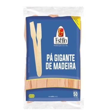 Imagem de 150 Pazinha para Sorvete de Madeira Gigante - Estilo