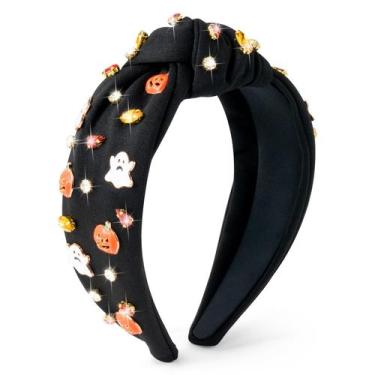 Imagem de Bandana PANTIDE Halloween Jeweled Knotted Pumpkin Ghost