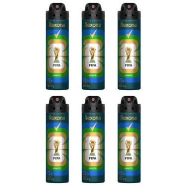 Imagem de Kit 6 Desodorantes Rexona Impacto 150ml 72hrs de Proteção Antitranspir