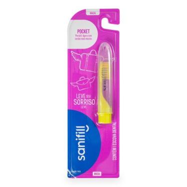 Imagem de Escova de Dente Sanifill Pocket Macia 1 Unidade
