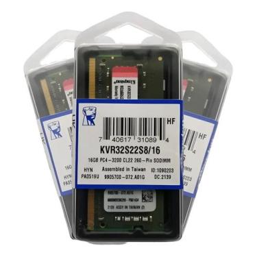 Imagem de Memória Ram Valueram Verde 16gb 1 Kingston Kvr32s22s8/16