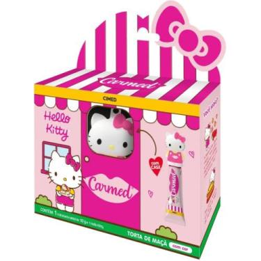 Imagem de Hid Labial Carmed Hello Kitty Com Case Sabor Torta De Maçã 10g