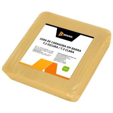 Imagem de Cera carnauba clara barra 1kg  171  benckol
