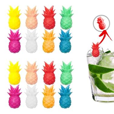 Imagem de KIT COM 16 MARCADORES PARA COPOS E TAÇAS DE SILICONE