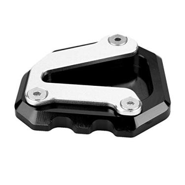 Imagem de Almofada de suporte lateral, Almofada de apoio para estudo de liga de alumínio durável de alta densidade para autociclo para motocicleta(Preto profundo)