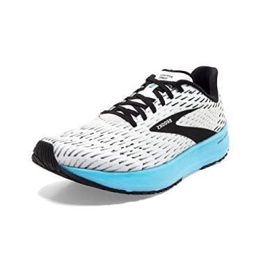 Imagem de Brooks Hyperion Tempo Feminino, Branco/preto/água gelada, 5