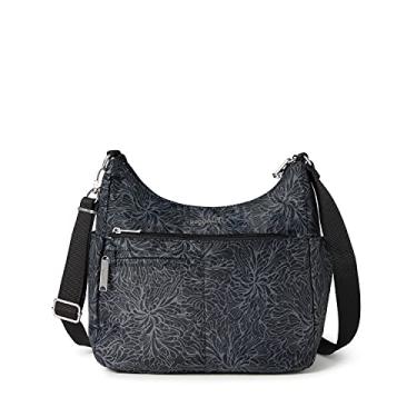 Imagem de Baggallini Bolsa tiracolo Securtex antifurto Free Time, Estampa Midnight Blossom, One Size