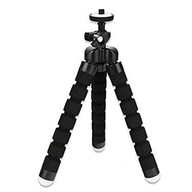 Imagem de lifcasual Tripé para celular mini-esponja flexível em forma de polvo tripé smartphone câmera tripé dobrável