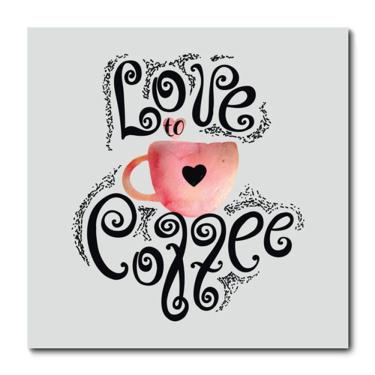 Imagem de Placa Decorativa - Love to Coffee - 2114