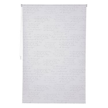Imagem de Cortina Rolo Blackout Letra Branco150x250cm Just Home Collection