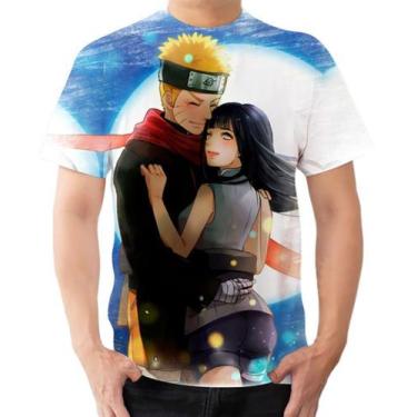 Imagem de Camisa Camiseta Naruto E Hinata Casal Anime Naruto - Estilo Kraken
