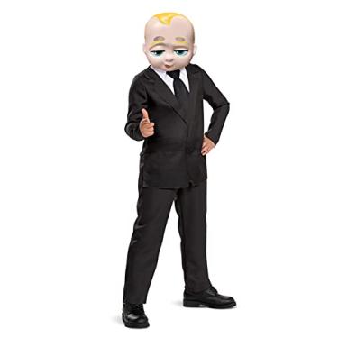 Imagem de Boss Baby Costume for Kids, Official The Boss Baby Jumpsuit with Collar Tie and Mask, Classic Child Size Small (4-6)