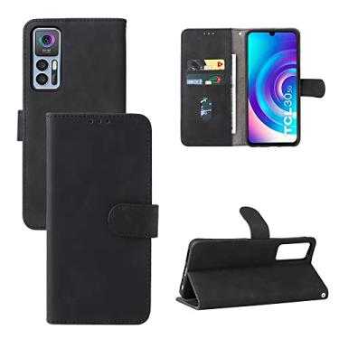 Imagem de YUNCHAO Caixa de telefone Para TCL 30 5G / 30 + 5G SENHA SENHA MAGNÉTICA CASA DE TELEFONE DE COURO capa para celular